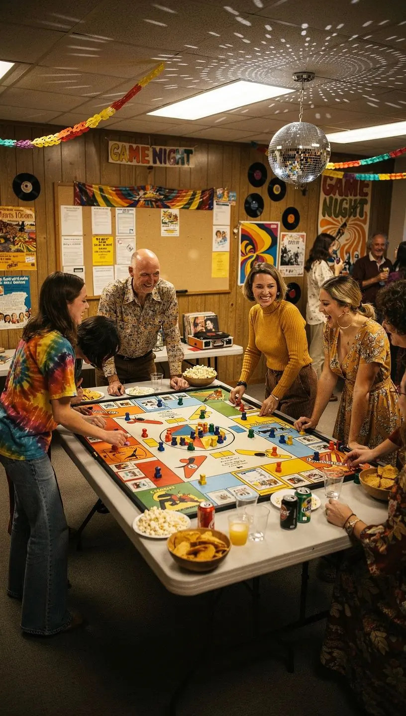 Board game club members enjoying a tournament night.