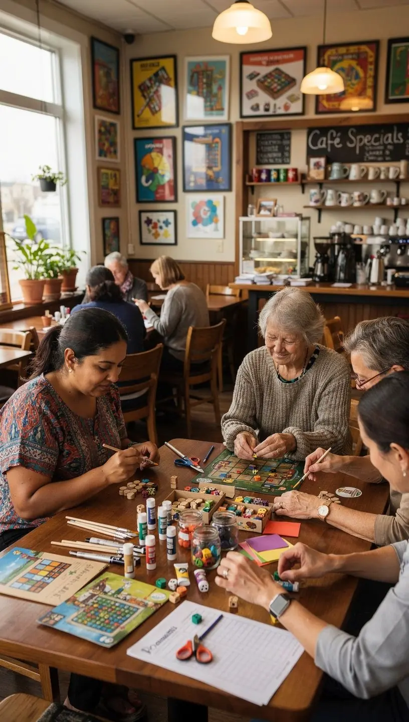 Group of players enjoying a themed board game night