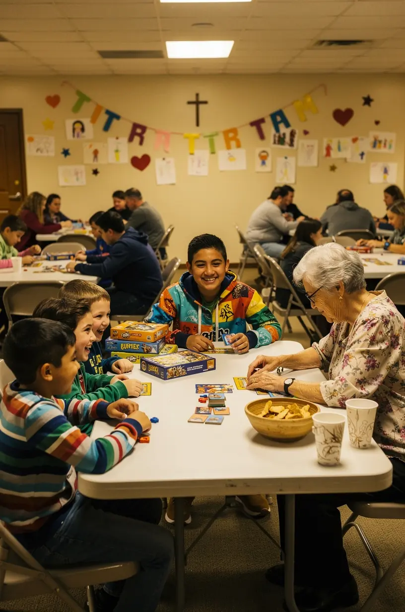 Players competing in a board game tournament